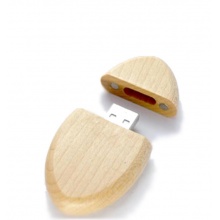木質超薄蛋形USB手指
