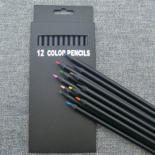 12色黑木彩色鉛筆套裝