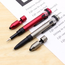 多功能手机支架LED折叠灯笔觸屏筆