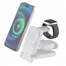 磁吸折疊三合一無線充電支架