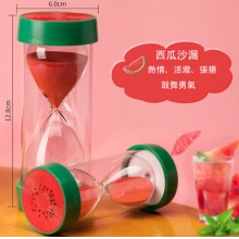 水果沙漏計時器兒童專用防摔塑料流沙瓶漏斗訂製時間管理