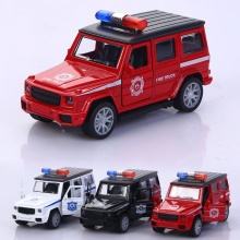 合金回力越野警車兒童玩具車