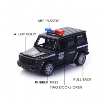 合金回力越野警車兒童玩具車