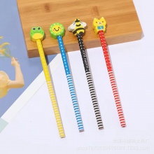卡通動物橡皮擦HB鉛筆