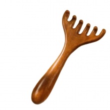 六爪帶把鹿角按摩梳