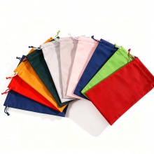 植絨抽繩束口袋