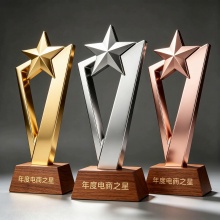 金屬五角星獎盃