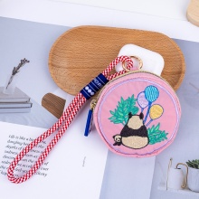日系可愛刺繡零錢包